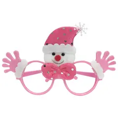 Очки карнавальные &quot;Розовый Снеговик&quot;, 19х12х3,5 см, полипропилен/нетканый материал, 78593, фото 1