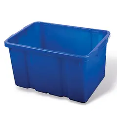 Ящик для хранения штабелируемый, 60 л, 60х40х34 см, цвет синий, PT9954, фото 1