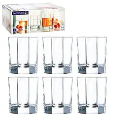 Набор стаканов для сока и виски, 6 шт., 300 мл, низкие, стекло, Octime, LUMINARC, H9810, фото 1