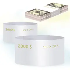 Бандероли кольцевые, комплект 500 шт., номинал 20 долларов, фото 1