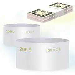Бандероли кольцевые, комплект 500 шт., номинал 2 доллара, фото 1