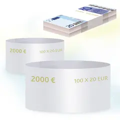 Бандероли кольцевые, комплект 500 шт., номинал 20 евро, фото 1