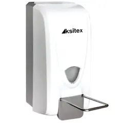 Диспенсер для жидкого мыла KSITEX, наливной, с локтевым приводом, белый, 1 л, ES-1000, фото 1
