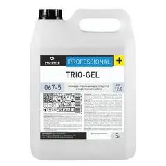 Средство моющее 5 л, PRO-BRITE TRIO-GEL, с отбеливающим эффектом, концентрат, 067-5, фото 1