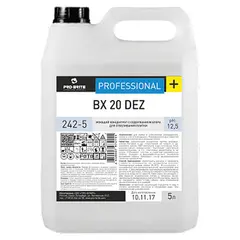 Средство моющее 5 л, PRO-BRITE BX 20 DEZ, с отбеливающим эффектом, щелочное, концентрат, 242-5, фото 1