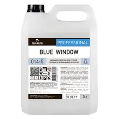 Средство для мытья стекол и зеркал 5 л, PRO-BRITE BLUE WINDOW, щелочное, низкопенное, концентрат, 014-5, фото 1