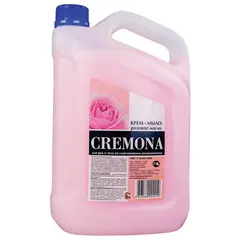 Мыло-крем жидкое 5 л КРЕМОНА &quot;Розовое масло&quot;, ПРЕМИУМ, перламутровое, из натуральных компонентов, 102219, фото 1