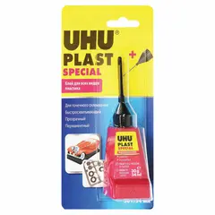 Клей универсальный для всех видов пластика UHU Plast Special, с иглой-дозатором, 30 г, 45880, фото 1