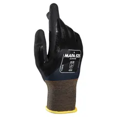 Перчатки текстильные MAPA Ultrane 525, нитриловое покрытие (облив), маслостойкие, размер 8 (М), черные, фото 1