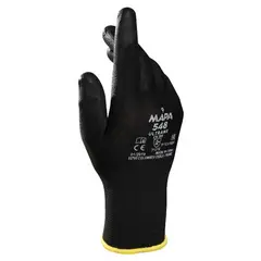Перчатки нейлоновые MAPA Ultrane 548, полиуретановое покрытие (облив), размер 10 (XL), черные, фото 1