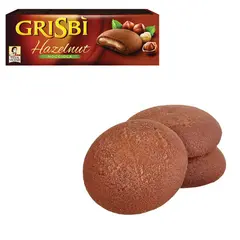 Печенье GRISBI (Гризби) &quot;Hazelnut&quot;, с начинкой из орехового крема, 150 г, 13829, фото 1