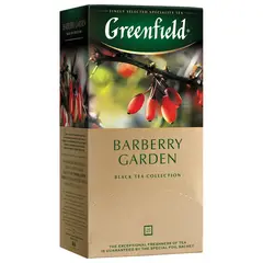 Чай GREENFIELD (Гринфилд) &quot;Barberry Garden&quot;, черный, со вкусом барбариса, 25 пакетиков в конвертах по 2 г, 0710, фото 1