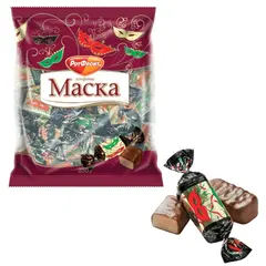 Конфеты шоколадные РОТ ФРОНТ &quot;Маска&quot;, 250 г, пакет, РФ04867, фото 1