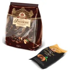 Конфеты шоколадные БАБАЕВСКИЙ, с трюфельным кремом, 200 г, пакет, ББ16456, фото 1