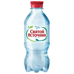 Вода ГАЗИРОВАННАЯ питьевая СВЯТОЙ ИСТОЧНИК, 0,33 л, пластиковая бутылка, фото 1