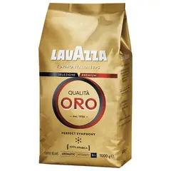 Кофе в зернах LAVAZZA (Лавацца) &quot;Qualita Oro&quot;, натуральный, 1000 г, вакуумная упаковка, 2056, фото 1
