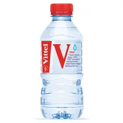 Вода негазированная минеральная VITTEL (Виттель), 0,33 л, пластиковая бутылка, WVTL00-033P24, фото 1