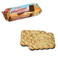 Печенье ЮБИЛЕЙНОЕ, с шоколадной глазурью, 116 г, 3860, фото 1