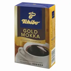 Кофе молотый TCHIBO (Чибо) &quot;Gold Mokka&quot;, натуральный, 250 г, вакуумная упаковка, фото 1