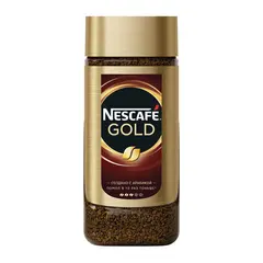 Кофе молотый в растворимом NESCAFE (Нескафе) &quot;Gold&quot;, сублимированный, 95 г, стеклянная банка, 12135507, фото 1