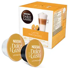 Капсулы для кофемашин NESCAFE Dolce Gusto Latte Macchiato, натуральный кофе 8 шт. х 6,5 г, молочная капсула 8 шт. х 17,8 г, 5219838, фото 1