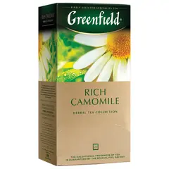 Чай GREENFIELD (Гринфилд) &quot;Rich Camomile&quot; (&quot;Ромашковый&quot;), травяной, 25 пакетиков в конвертах по 1,5 г, 0432-10, фото 1