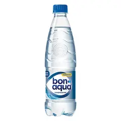 Вода ГАЗИРОВАННАЯ питьевая BONAQUA (БонАква), 0,5 л, пластиковая бутылка, 76808, фото 1