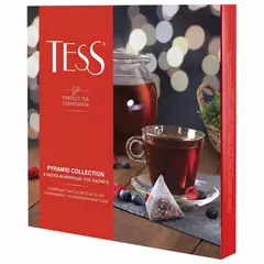 Чай TESS (Тесс), НАБОР 9 видов, 45 пирамидок, 82 г, картонная коробка, 1184-11, фото 1