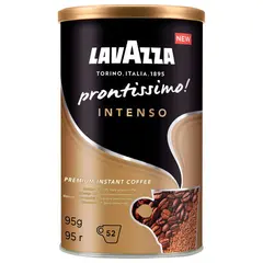 Кофе молотый в растворимом LAVAZZA (Лавацца) &quot;Prontissimo Intenso&quot;, сублимированный, 95 г, жестяная банка, 5331, фото 1