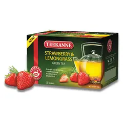 Чай TEEKANNE (Тиканне) &quot;Strawberry&amp;Lemongrass&quot;, зеленый, клубника/лемонграсс, 20 пакетиков по 2 г, 0306_4530, фото 1