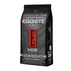 Кофе молотый EGOISTE &quot;Noir&quot;, натуральный, 250 г, 100% арабика, вакуумная упаковка, 2549, фото 1