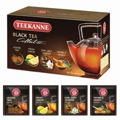 Чай TEEKANNE (Тиканне) &quot;Black tea collection&quot;, черный, ассорти 4 вкуса, 20 пакетиков, 45621, фото 1