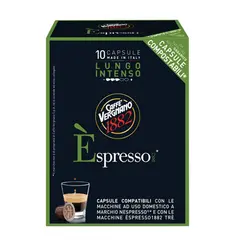 Капсулы для кофемашин NESPRESSO, Lungo Intenso, натуральный кофе, 10 шт * 5 г, VERGNANO, 8001800005501, фото 1