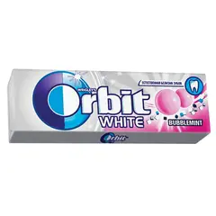 Жевательная резинка ORBIT (Орбит) &quot;Белоснежный&quot; Bubblemint, 10 подушечек, 13,6 г, 46141538, фото 1