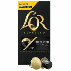 Кофе в алюминиевых капсулах L&#039;OR Espresso Ristretto для кофемашин Nespresso, 10шт*52г, ш/к 91643, 4028609, фото 1