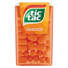 Драже TIC TAC (Тик Так), со вкусом апельсина, 16 г, пластиковая баночка, 77133491, фото 1