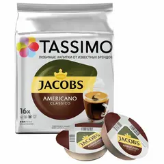 Кофе в капсулах JACOBS Americano для кофемашин Nespresso, 16шт*9г, ш/к 08262, 4000857, фото 1