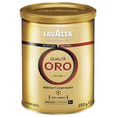 Кофе молотый LAVAZZA (Лавацца) &quot;Qualita Oro&quot;, натуральный, арабика 100%, 250 г, жестяная банка, 2058, фото 1