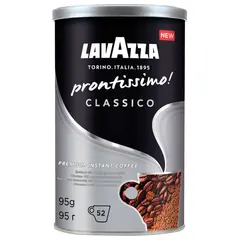 Кофе молотый в растворимом LAVAZZA (Лавацца) &quot;Prontissimo Classico&quot;, сублимированный, 95 г, жестяная банка, 5330, фото 1