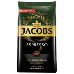 Кофе в зернах JACOBS Espresso, 1000г, вакуумная упаковка, ш/к 78899, 8051104, фото 1