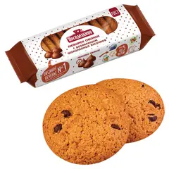 Печенье овсяное ПОСИДЕЛКИНО с шоколадными кусочками, 310 г, 51321450, фото 1