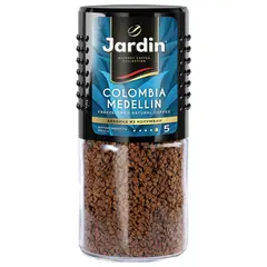 Кофе растворимый JARDIN (Жардин) &quot;Colombia Medellin&quot;, сублимированный, 95 г, стеклянная банка, 0627-14, фото 1