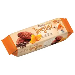Печенье овсяное ШТУЧКИ с кусочками шоколада и апельсиновыми цукатами, сдобное, 160 г, 60261152, фото 1