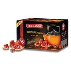 Чай TEEKANNE (Тиканне) &quot;Pomegranate&quot;, черный, гранат, 20 пакетиков по 2 г, 0306_4540, фото 1