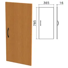 Дверь ЛДСП низкая &quot;Фея&quot;, 365х16х785 мм, цвет орех милан, ДФ13.5, фото 1