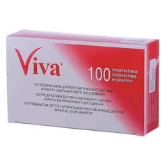 Презервативы для УЗИ VIVA, комплект 100 шт., без накопителя, гладкие, без смазки, 210х28 мм, 108020021, фото 1
