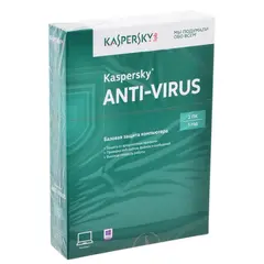 Антивирус KASPERSKY &quot;Anti-Virus&quot;, лицензия на 2 ПК, 1 год, бокс, фото 1
