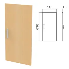 Дверь ЛДСП низкая &quot;Канц&quot;, 346х16х698 мм, цвет бук невский, ДК32.10, фото 1