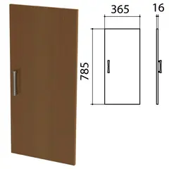 Дверь ЛДСП низкая &quot;Монолит&quot;, 365х16х785 мм, цвет орех гварнери, ДМ41.3, фото 1