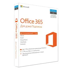 Программный продукт MICROSOFT Office 365 Home, 5 ПК, 1 год, 6GQ-*****, фото 1
